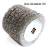 1 Piece Stainless Steel Wire Brush Wheel Wood Open Paint Polishing Deburring Wheel for Electric Striping Machine(Stainless Steel 0.3) view 2