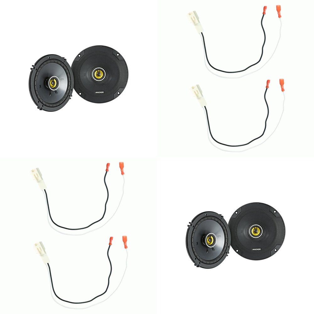 KICKER CSC (2 Pair) 6.5" w/Toyota 1987-Up Speaker Harness - Pair