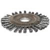1pc 4 inch5 6" 7" Torsion Steel Flat Wire Wheel Brush Knotted Twist Crimped Wire Wheel Brush for Angle Grinder(100mmX22mm) view 2