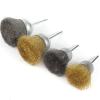 1pc 2inch/3" Staniless Steel Brass Wire Wheel Brush Cup Brush for Drill Shank 1/4" for Polishing(1PC Brass 47) view 1
