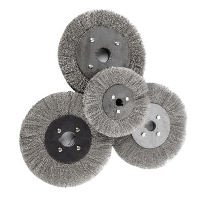 0.15/0.3mm Stainless Steel Wire Wheel Brush 3"-10" Flat Type for Bench Grinder Polishing Abrasive Tool Metal Wood Deburring(120mmx16mm 1PC,Wire diameter0.15mm)