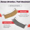 5pcs Wire Brush Copper Plated Wire Brush Nylon Cleaning Brush for Rust Removal, Polishing, Bathroom Cleaning, Welding, Household view 4