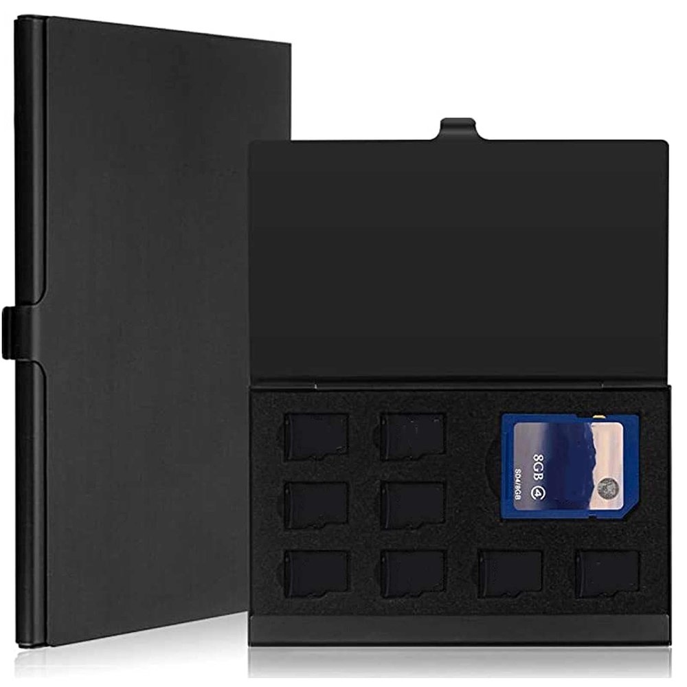 2Pcs 20 Slots Memory Card Case with Pin Slot SD Micro SD Memory Card Case Carrying Storage Box for 20 SIMcards Organizer Storage Box