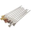 9pc/10Pc Stainless Steel Wire End Brush Brass Pen Shape Bristle Scratch Brushes Extension Rod 1/8" Shank for Power Rotary Tool(Brass 10pcs) view 2