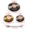 2pcs 80mm 4 Inch Stainless Steel Brass Wire Wheel Brush Set for Drill Shank 1/4" for Wood Metal polishing deburring Cleaning(75mm Stainless 2pcs) view 3