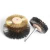 2pcs 80mm 4 Inch Stainless Steel Brass Wire Wheel Brush Set for Drill Shank 1/4" for Wood Metal polishing deburring Cleaning(75mm Stainless 2pcs) view 4