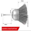 1pc 2inch/3" Staniless Steel Brass Wire Wheel Brush Cup Brush for Drill Shank 1/4" for Polishing(1PC Steel 47) view 2