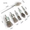 6pcs 1inch 10mm/16mm 1 Stainless Steel Wire Wheel End Brush for Drill Shank 1/4" for Removing Paint Derust and Cleaning(30mm) view 4