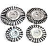 1pcs 4 inch5 6" 7" Torsion Steel Flat Wire Wheel Brush Knotted Twist Crimped Wire Wheel Brush for Angle Grinder(125x16mm 1pc) view 1