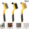 3pcs 7Inch Wire Brush Set Mini Brass Brush Nylon Cleaning Brush for Kitchen Dirt Metal Rust Removal Narrow Dead Corners Cleaning view 2