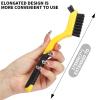 3pcs 7Inch Wire Brush Set Mini Brass Brush Nylon Cleaning Brush for Kitchen Dirt Metal Rust Removal Narrow Dead Corners Cleaning view 3