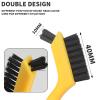 3pcs 7Inch Wire Brush Set Mini Brass Brush Nylon Cleaning Brush for Kitchen Dirt Metal Rust Removal Narrow Dead Corners Cleaning view 4
