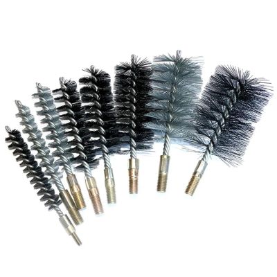 2pc 25-75mm Pipe Tube Steel Wire Brushes M12 Sweep for Bottle Pipes Chimney Cleaning Brush(40mmM12 2PC)