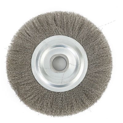 5inch Crimped Stainless Steel Wire Wheel Brush Bench Grinder Abrasive Tool 16mm Hole for Deburring Rust Cleaning Polishing