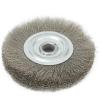 5inch Crimped Stainless Steel Wire Wheel Brush Bench Grinder Abrasive Tool 16mm Hole for Deburring Rust Cleaning Polishing view 2