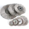 0.15mm Stainless Steel Wire Wheel Brush 3"-10" Flat Type for Bench Grinder Polishing Abrasive Tool Metal Derust Wood Deburring(200mmx32mm 1pc) view 1