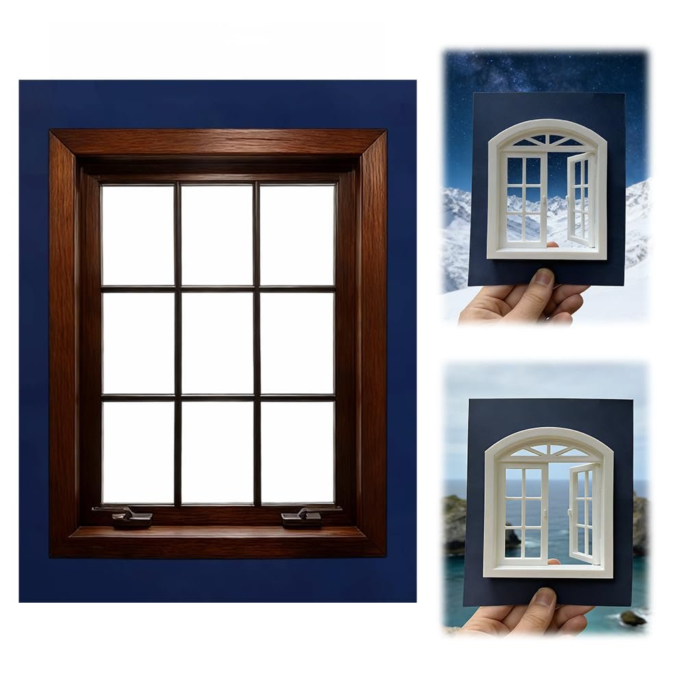 Creative Window Props, Portable Creative Window Frame Photography Props, Take The World in a Frame, Travel Photos Viewfinder, Shot Creator for Journey, Unique Record Capture Stunning Photo (C)