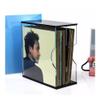 AHUCPLKN Cd Rack Double Compartment Vinyl Record Storage Rack, Table Acrylic CD Album Display Shelf view 3