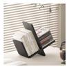 AHUCPLKN Cd Rack Tabletop Vinyl Record Storage Rack Wooden Bookcase for Living Room Bedroom Lounge view 4