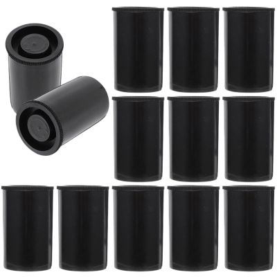 Suojim Film Canisters With Caps 50/60/70Pcs Film Box Camera Storage Case Canisters Bulk Black with Caps Plastic Holder Photography(60pcs)