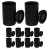 Suojim Film Canisters With Caps 70/80/90pcs Black Empty Film Canisters Storage Boxes Caps ABS Material Protective Case ganizer for Camera Photography(70pcs) view 2