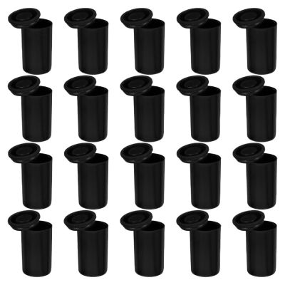 Film Canisters with Caps 70/80/90Pcs Film Box Black Canisters Camera Reel Containers Storage Bins with Lids Mpty Clear Cylinder(80pcs)