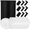 Suojim Film Canisters With Caps 80Pcs Empty Film Canisters Reusable Plastic Storage Jars With Lids Camera Case For Films Instant Photography view 2