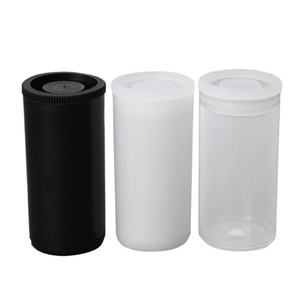 Suojim Film Canisters With Caps 90pcs Plastic Empty Film Canister Camera Reel Container Storage Case Can for Watercolor Paint(White)