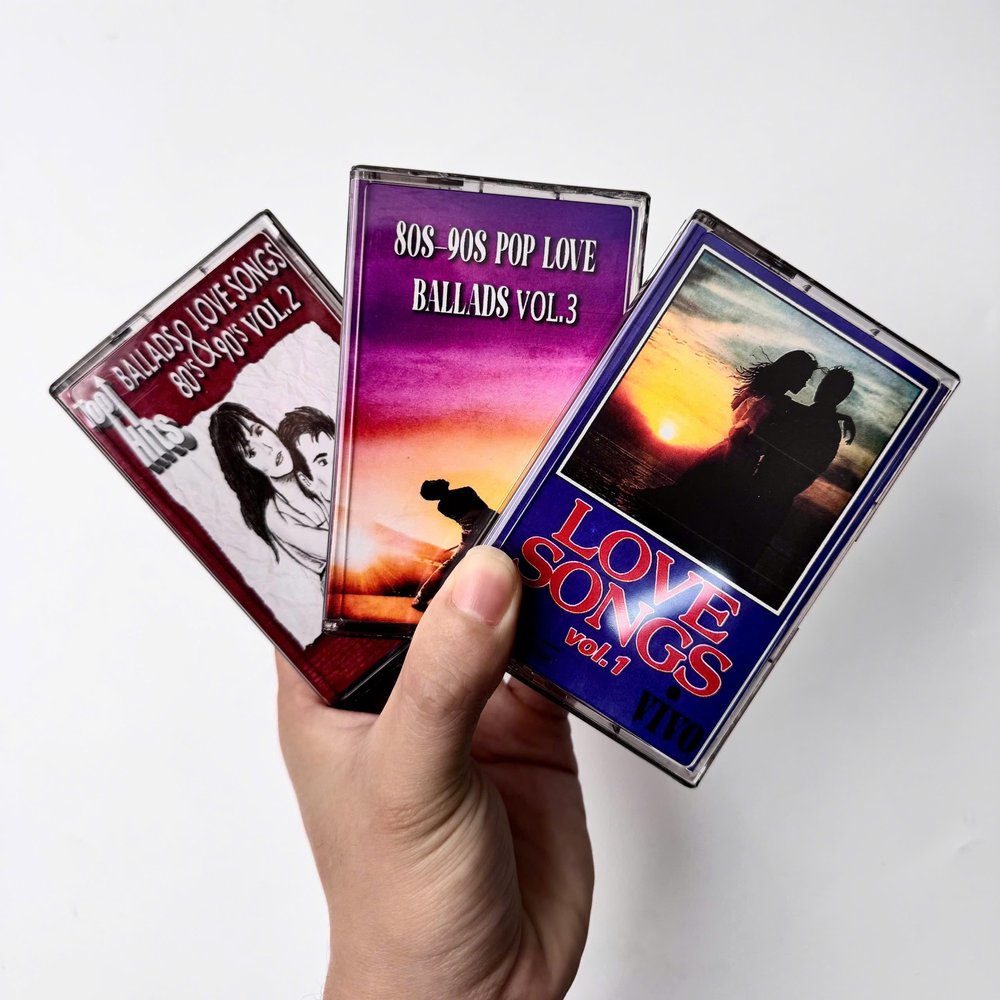 Lot of 3 Valentine's Day Gift | 80s90s Pop Love Ballads Cassette