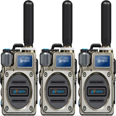 OMIZN M6 Global Walkie Talkie Unlimited Range, 4G LTE Nationwide PoC Two Way Radios Long Range with Volume Knob AES256, PTT for Adults Security Fleet