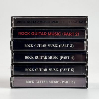 Lot of 6 Fan-Made Cassette Tape Rock Guitar Music, Valentine's Day Gift