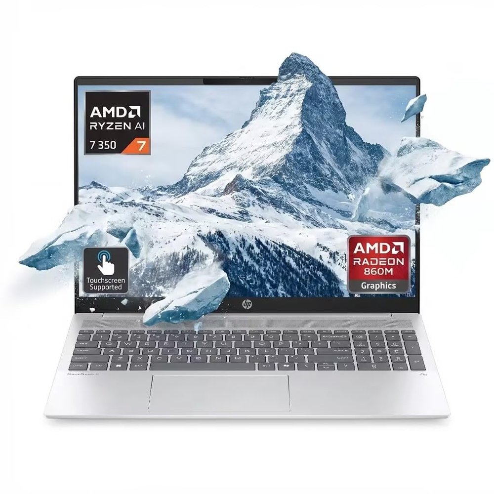 HP OmniBook 5 16" WUXGA 1920x1200 IPS Laptop 8-Core AMD Ryzen AI 7 350 16GB LPDDR5 1TB SSD AMD Radeon 860M Graphics Wi-Fi 6E Backlit Keyboard 1080p FHD + IR Camera Win11 Pro w/ONT 32GB USB