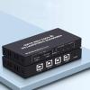 4-Port USB Synchronizer - KVM Switch/Distributor, Keyboard Mouse Shared Display Synchronization Controller, for Game Tudios, Security/Stock Market Surveillance, Offices view 1