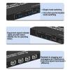 4-Port USB Synchronizer - KVM Switch/Distributor, Keyboard Mouse Shared Display Synchronization Controller, for Game Tudios, Security/Stock Market Surveillance, Offices view 4