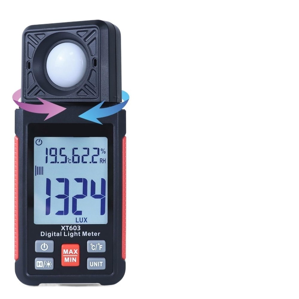 Light Meter, Tester XT603 Digital Light Meter Lux 200,000 Photometer Illuminometers with Ambient Illuminance,Light Meter Photography