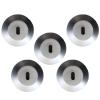 Tressify 5 Pcs Anti-Theft Laptop Lock, Zinc Alloy Adhesive Security Plate, 1.3 In For Tablets & Notebooks, Easy Install, Silver view 1