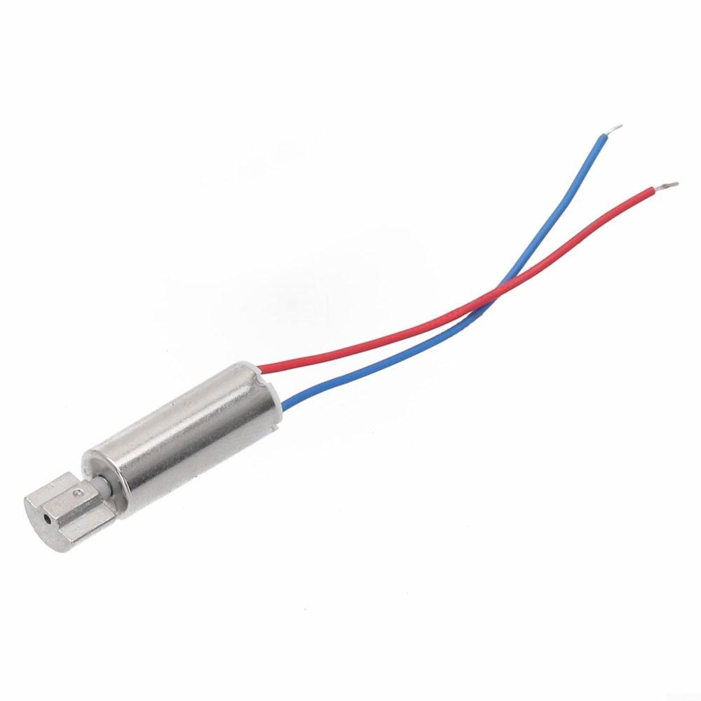 Hollow Cup Vibration Motor DC 0.5V-5V 80mA 21x6mm 15000rpm Mini Motor for Electronic Devices, Silver(15000 RPM)