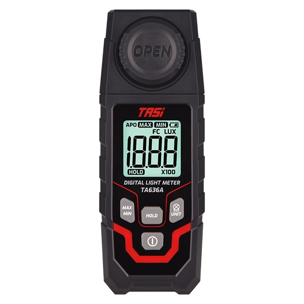 Light Meter, TA636A Digital Lux Meter Handheld Luxmeter Professional Luxometer 200000LUX 20000FC Illuminometer Photometer Light,Light Meter Photography