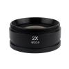 0.3X 0.5X 0.7X 0.75X 1X 1.5X 2.0X Auxiliary Objective Lens for Zoom Stereo Microscope Thread 48mm for trinocular Microscope(1X) view 2