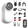 2026 New Upgrade 4K Action Camera, Thumb Lens, with Audio& Video, with Waterproof Case, Ultra Wide Angle, Preview Shooting, Night Vision, for Cycling and Outdoors Activitie (White,16g) view 1