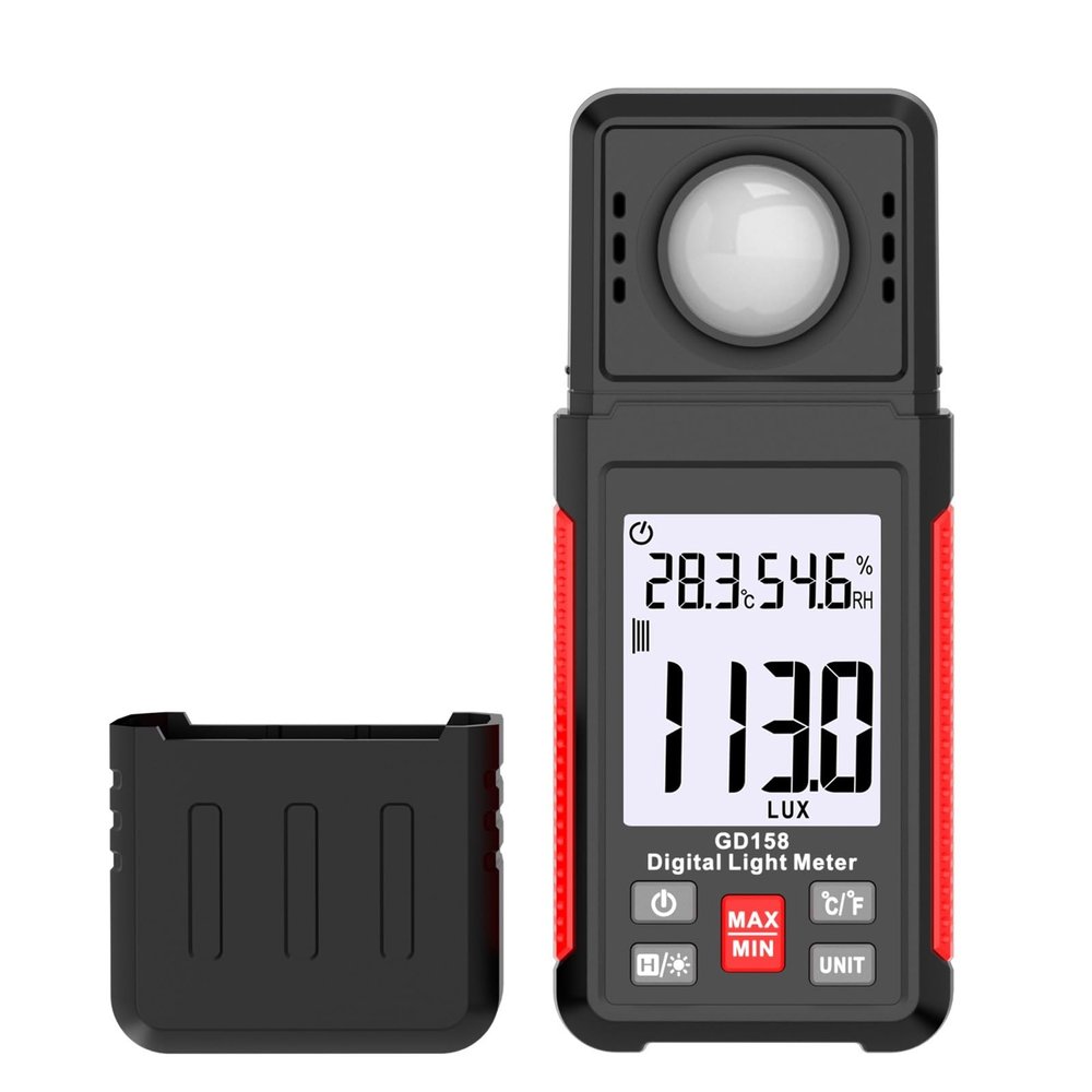 Light Meter, Digital Light Meter Lux Illuminometer Measurement Range 200000 Illuminance Photometer Brightness Tester,Light Meter Photography
