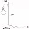 BEWAMF Black LED Reading Light with Plug Industrial E26 Edison Bulb Metal Reading Lights for Bedroom Bedsides Reading Room view 3