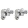 4pcs M6 x 1mm 90 Degree Metric Grease Nipple Fitting Galvanized Iron Lubrication Fitting for Machinery Bearings with Hex 10mm, 17mm Length view 4