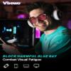 Vbewo 2 Packs Professional Sleep Glasses with 99.9% Blue Light Blocking Dual AR Coatings Red Lens, Computer Gaming Glasses for Men Women, Anti Fatigue & Eye Strain view 4