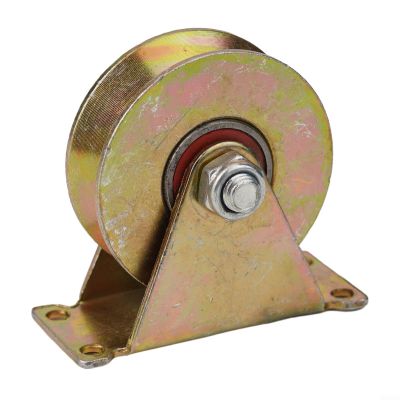 Track Pulley for Ropes -8mm Steel Cable Pulley with Ball Bearings Heavy Duty Rope Guide Pulley System for Sliding Doors and Track Machinery(80mm)