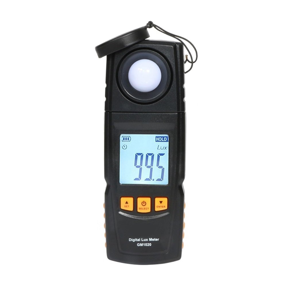 Light Meter, Digital Light Luxmeter Spectrometer Photometer Meter Portable Luminometer 0200000 Lux Lux/FC Illuminometer,Light Meter Photography