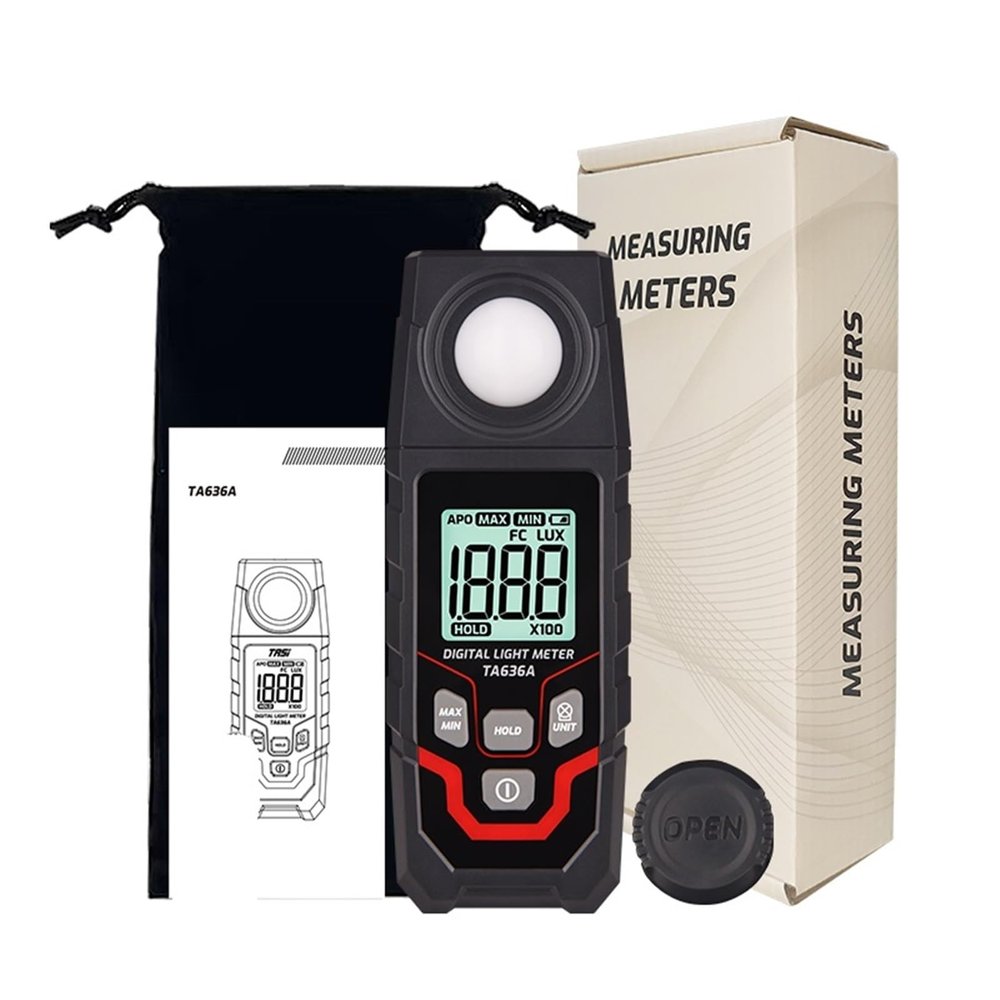 Light Meter, Light Meter Illuminance Lux Multi Functional and High-Precision Integrated Tester Flexible Sensor,Light Meter Photography