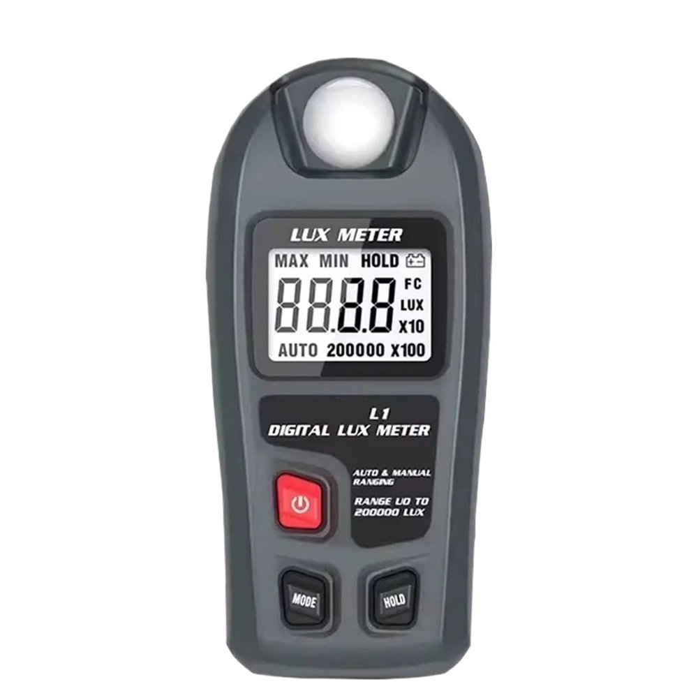 Light Meter, L1 Digital Lux Meter Professional 200000 Light FC Illuminometer Photometer Tester LCD High Accuracy,Light Meter Photography