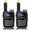 Lifetime Free V818 PoC Radio Global Walkie Talkies Unlimited Range Nationwide 4G Long Distance Two Way Radio for Family, Logistic Company and Work Team(2 Pack with SIM Cards) view 1