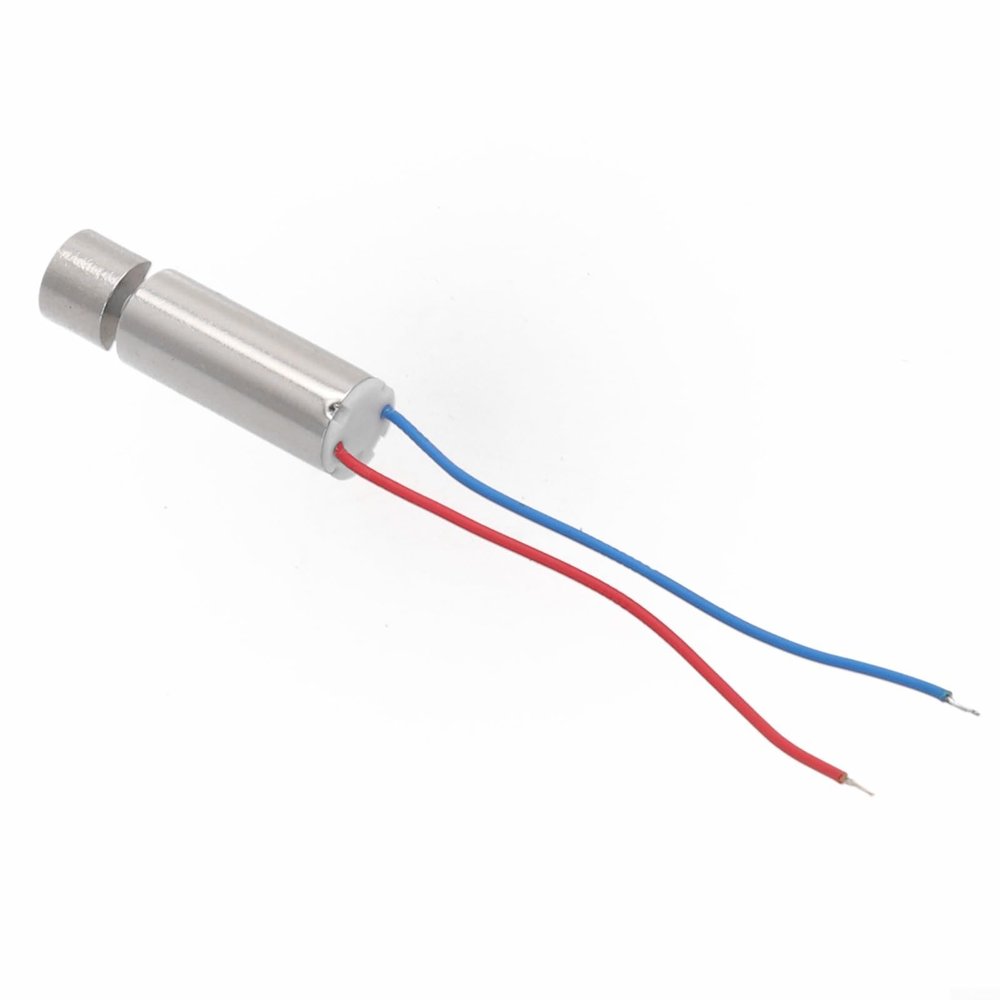 Hollow Cup Vibration Motor DC 0.5V-5V 80mA 21x6mm 15000rpm Mini Motor for Electronics, Silver(13000 RPM)
